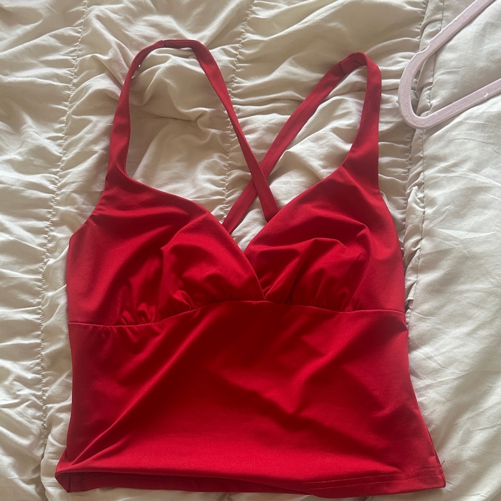 Red princess polly top